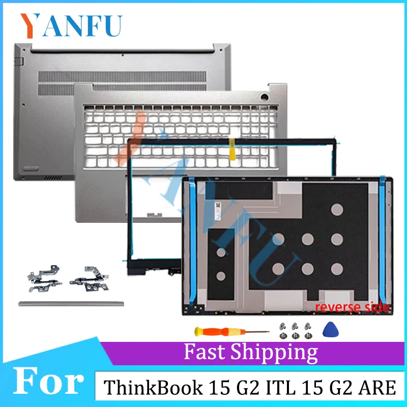 

New Original Case For ThinkBook 15 G2 ITL ThinkBook 15 G2 ARE LCD Back Cover Top Rear Lid Hinges Front Bezel HingeCover
