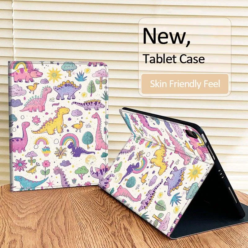 

Colorful Cartoon Dinosaur For iPad Pro Air Mini 1 2 3 4 5 6 7 7th 8th 9th 10th 11th 10.2 9.7 10.5 10.9 11 12.9 Tablet Case