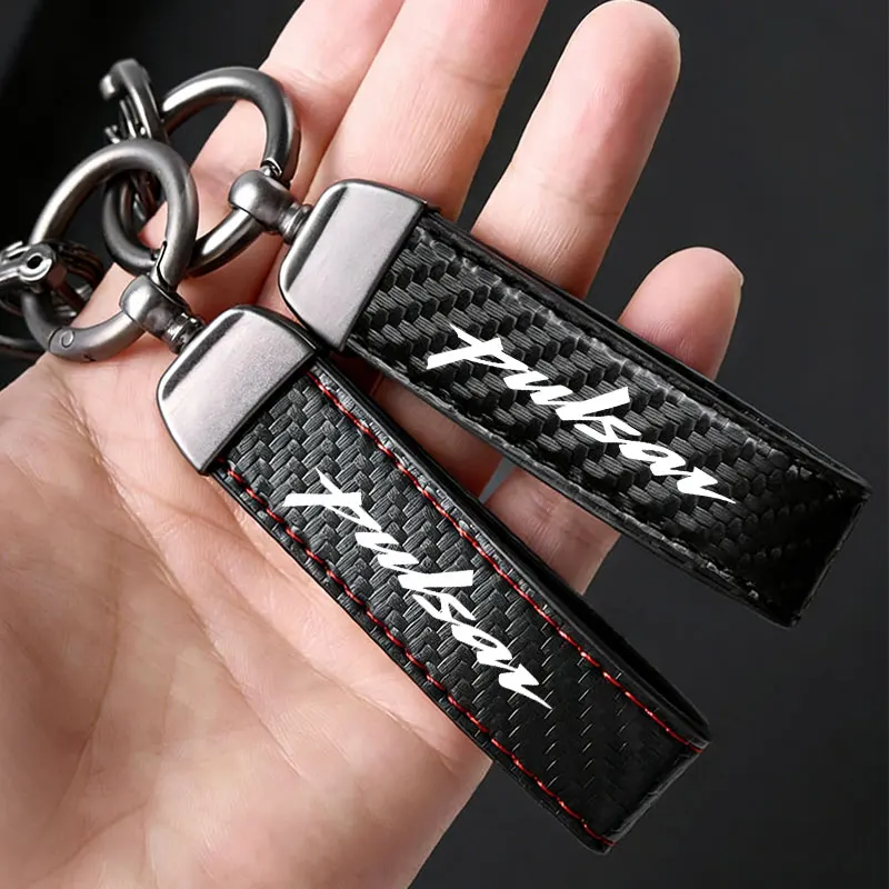 Accesorios para motocicleta Bajaj Pulsar 200 NS/200 RS/200 A con logotipo, llavero de cuero de alta calidad