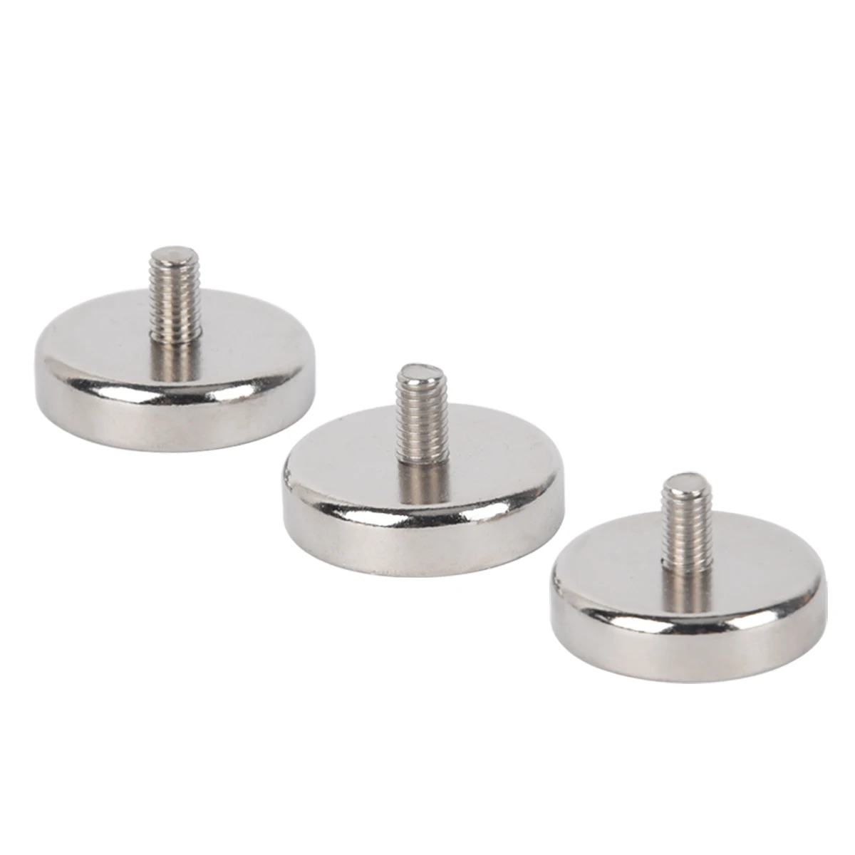 ZOOFOXS Neodymium Magnets with External Threaded Rod Salvage Cup Pot Magnet for Garden Decoration Strong Fixed Hanging Tools