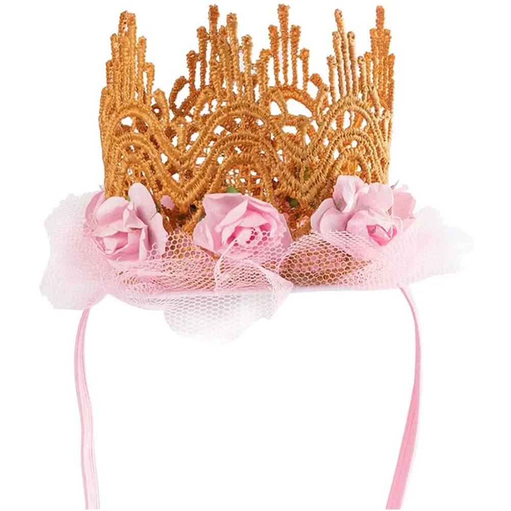 

Kisangel Pet Supplies Dog Birthday Outfit for Girls Puppy Clothes with Tie Skirt Hat Decorations Toy Small Dogs Dress Accessory