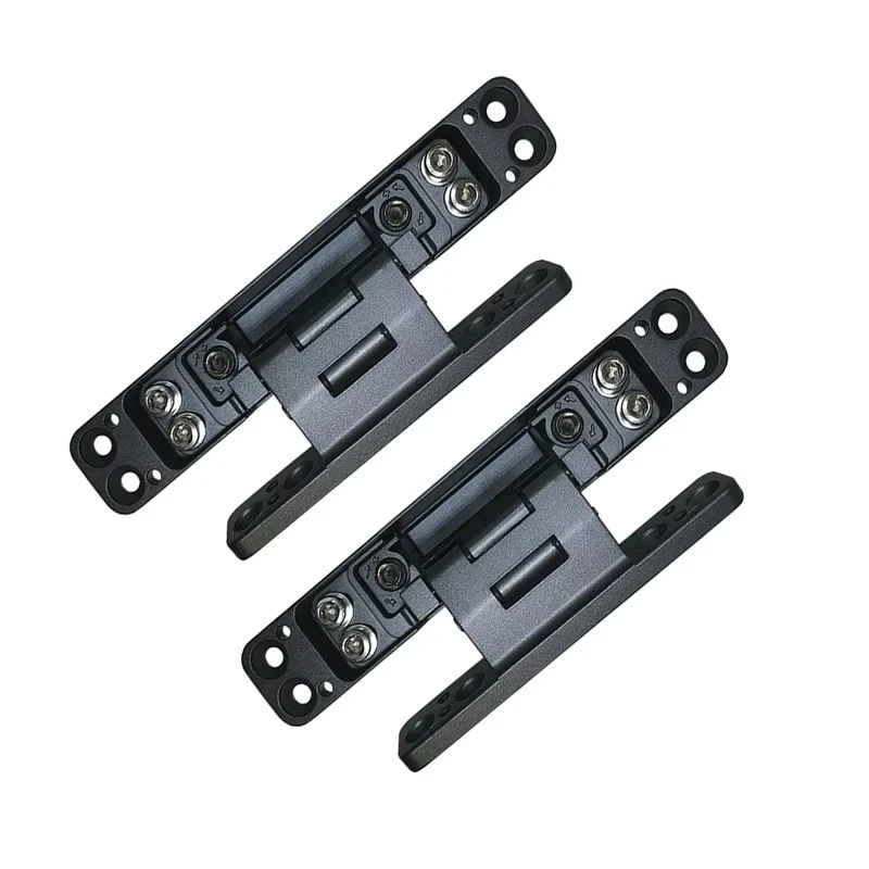 Concealed 3D Adjustable Hinge Page Single-sided Non Slotted Invisible Door Aluminum Wooden Door With Internal  External Hinges