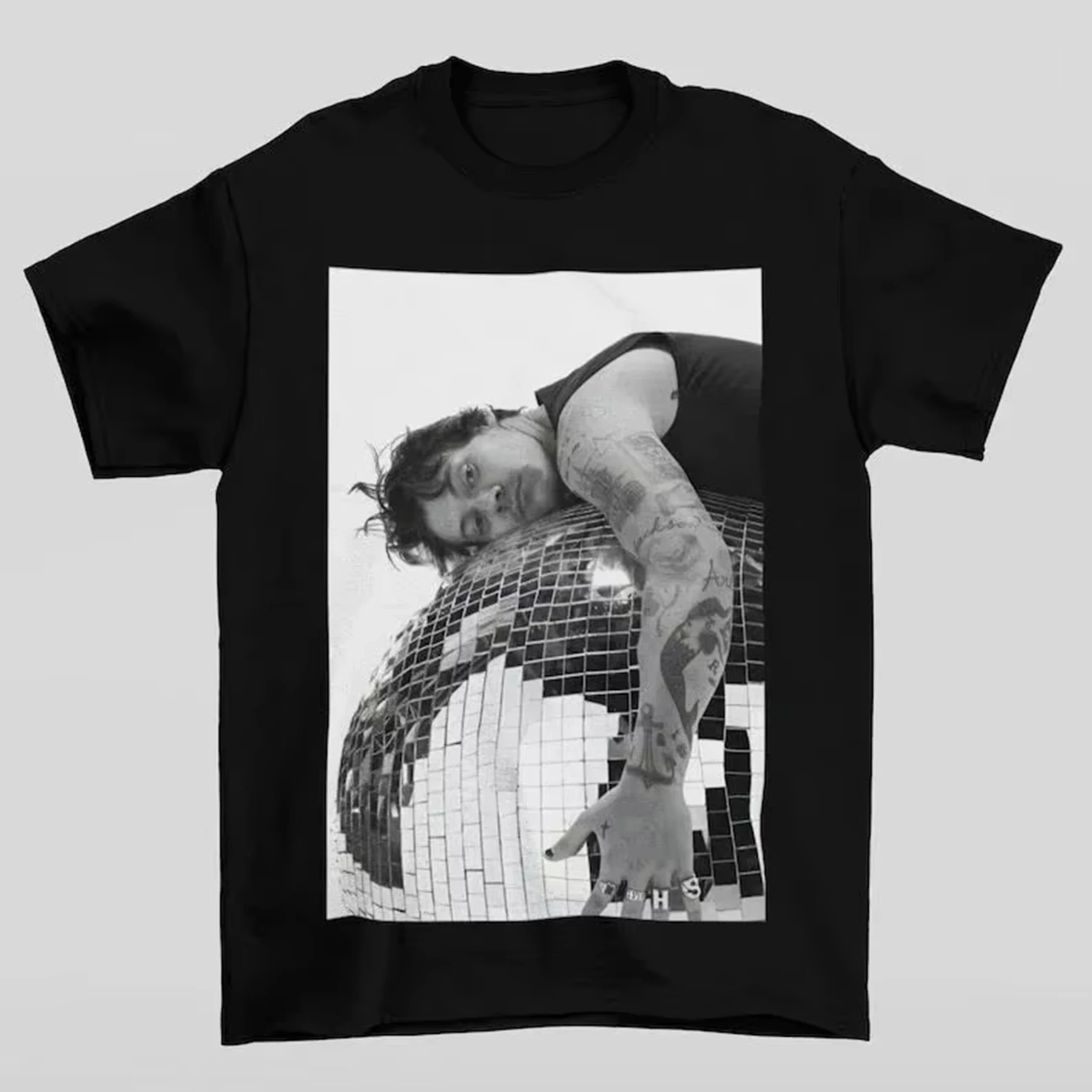 

Plus Size Hip Pop Y2k Tops HARRY STYLES Graphic 14 Design Pattern Printed Jersey T-Shirt For Women 's Short Sleeve Loose Tops