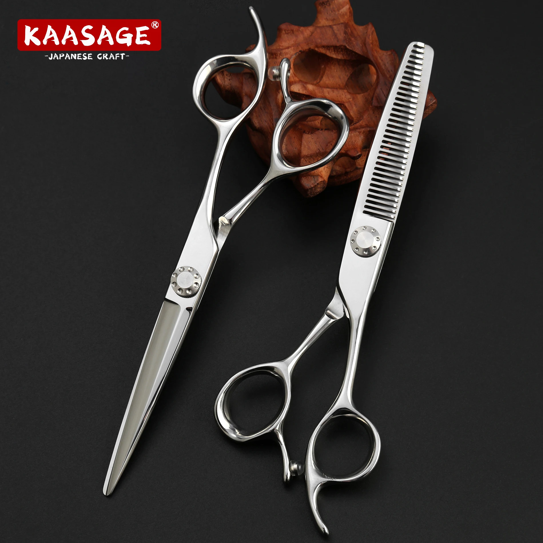 Premium 6inch Hair Scissors Set  440c Hair Cutting Scissors Thinning Scissors Professional Hairdressing Barber Shears