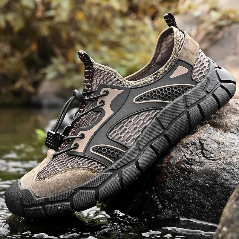 

2026 Best Selling Hiking Shoes Men Breathable Mountain Hiking Shoe Anti-Slip Climbing Shoes Mens Wearable Outdoor Mans Boots