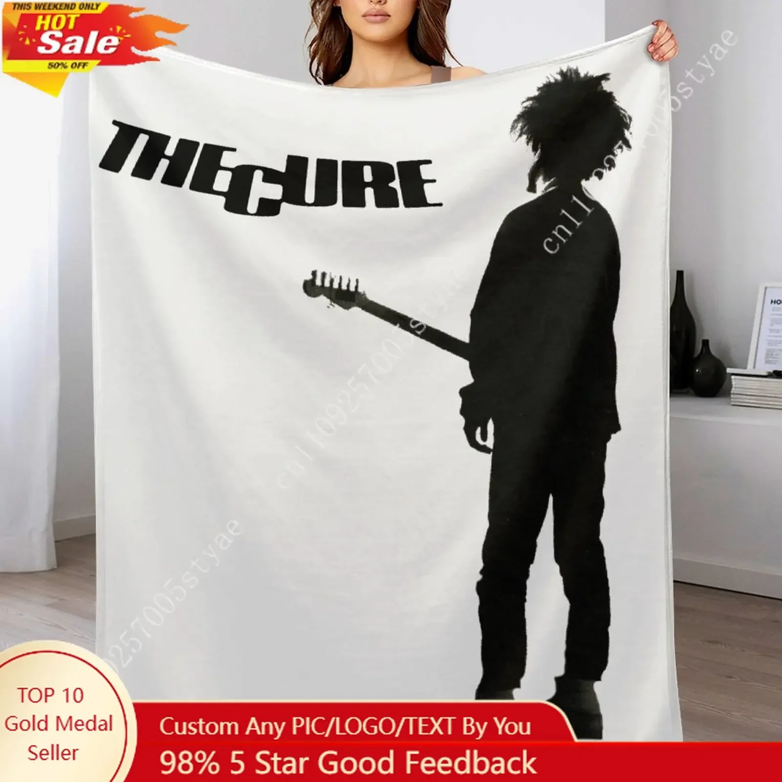 The Cure Band Flannel Blankets Are Soft Comfortable and Warm Perfect for Winter Naps Homes Offices Travel Camping and More