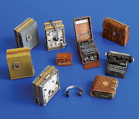 1/35 Scale Die-Cast Resin Model Assembled Kit WWII German Radio Set Scene Model Unassembled and Unpainted No Etched Sheet