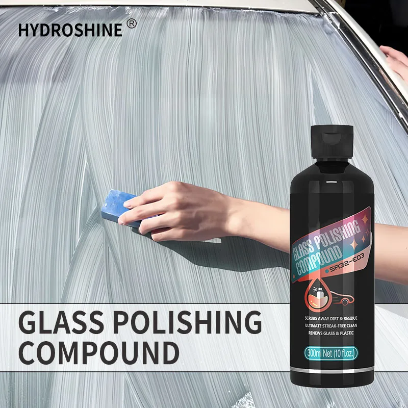 Glass Polishing Compound Car Windshield Oil Film Remover Deep Cleaner Paste Film Removal Cream Clear Window Auto Detailing