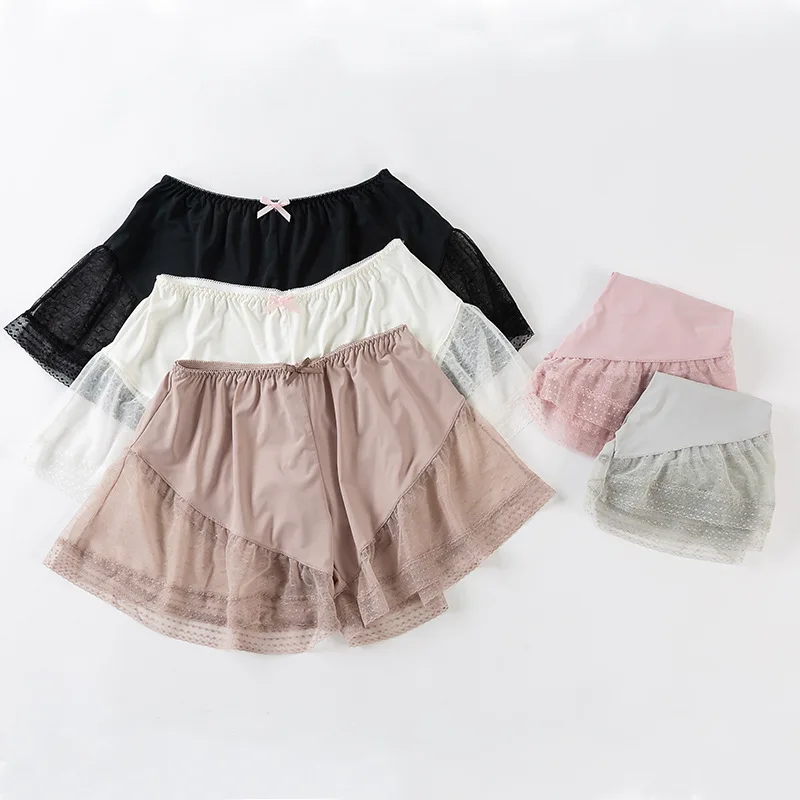 

Кружевные защитные шорты, брюки, прозрачные сетчатые шорты принцессы, корейские модные трусики для девочек, студентка под юбкой