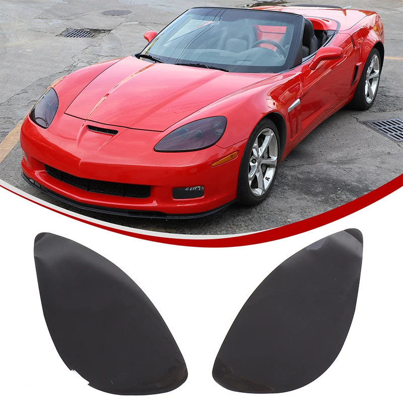 

For Chevrolet Corvette C6 2005-2013 TPU Black Car Headlight Rear Headlight Film Decoration Sticker Car Protection Accessories