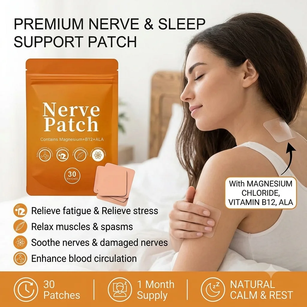 Deep Slumber Patch Natural Calming Tension Relief Worry Soother Nerve Comfort Migraine Ease Body Unwind Rest Booster
