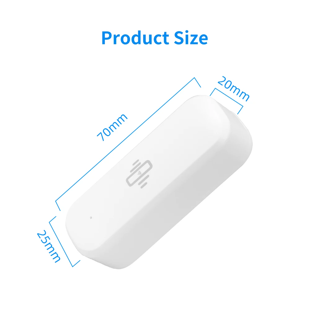 Tuya – capteur de vibrations intelligent, alarme domestique sans fil, contrôle de la vie intelligente, sécurité domestique, domotique intelligente, Protection contre les cambriolage