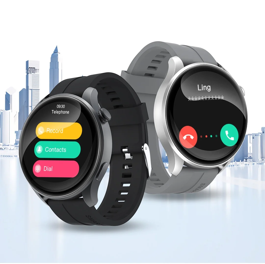 Reloj inteligente para hombres con Bluetooth, llamada, Monitor de ritmo cardíaco, rastreador de actividades al aire libre, reloj de ciclismo, reloj deportivo con conteo de calorías