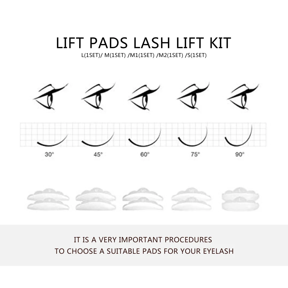 Yelix Lash Lift Professtional Eyelash Lamination Perm Kit Silicone Pads Comb Semi-permanent Lashes Curling Private Label