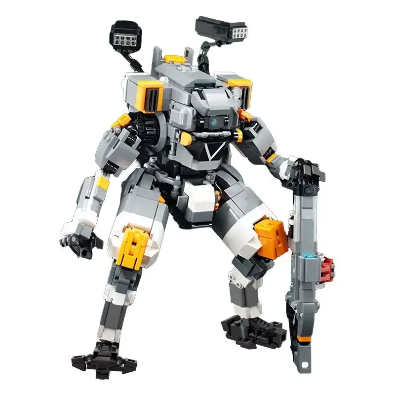 

Giant Combat Mech Robot FS-1041 Building Block - DIY Future Warrior Machine Assembly Bricks Display Model Kids Adults Game Fans