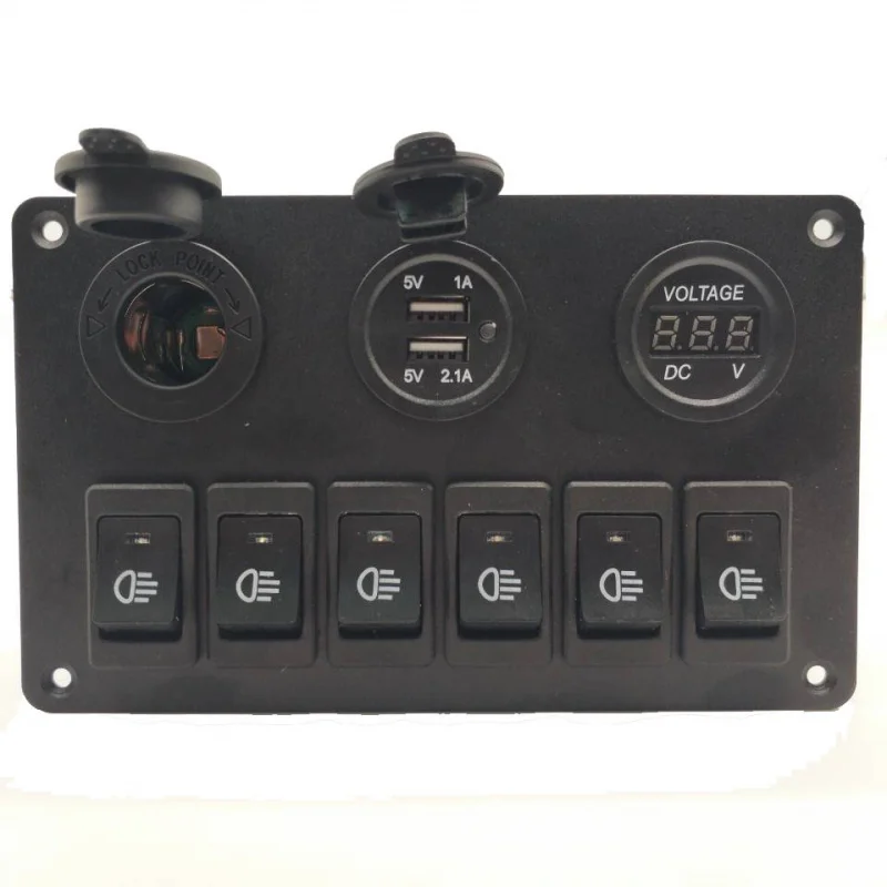 Caravan Motorhome Marine 12V Digital Voltmeter LED Display Boat RV CamperVan Automotive Power Monitoring Gauge