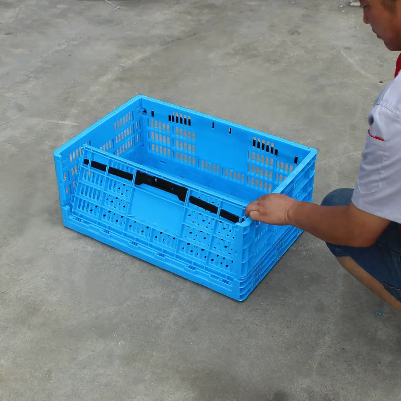 Industrial Storage Crate  Foldable Fruit Stackable Basket Factory Turnover Boxes