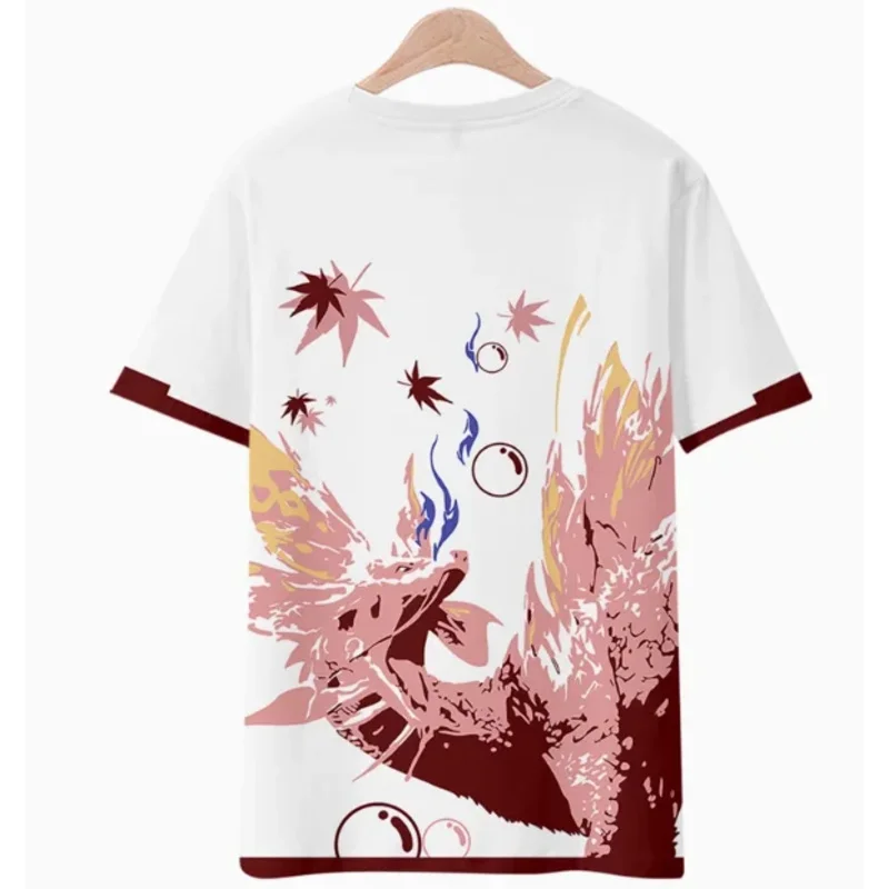 2025 yiyi أنيمي الوحش الصياد X Soulseer Mizutsune تي شيرتات قصيرة الاكمام الصيف تأثيري حلي طالب عادية فضفاض القمم