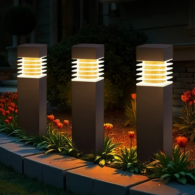 

Solar LED Lawn Ground Lights Waterproof Outdoor Garden Path Lighting Lantern for Courtyards Garden Patio Balcony Decorations