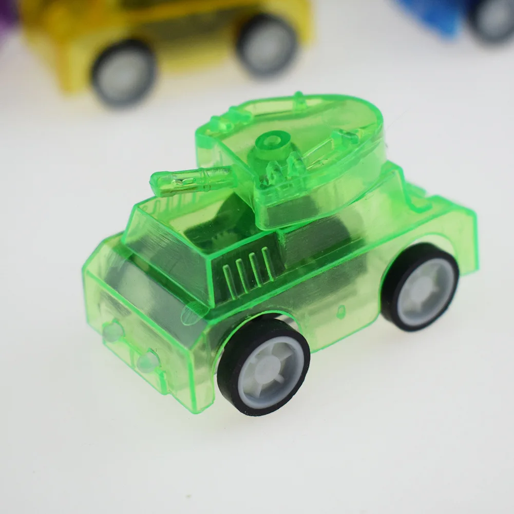 Mini voiture blindée à nervures de couleur bonbon pour enfants, voiture de dessin animé créative, voiture précieuse, Twister, jouets transparents, cadeaux de fête, 10 pièces