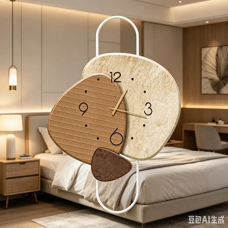 Cheap Aesthetic Clock Wall Unique Lounge Creative Irregular European Vintage Wall Watch Room Decor Horloge Murale Home Design