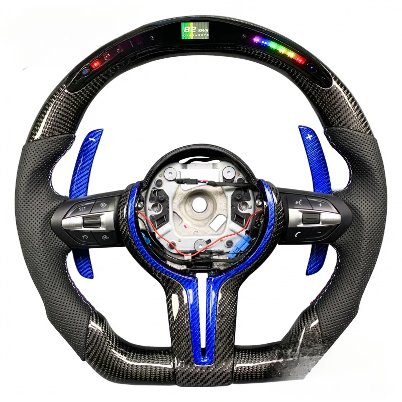 

Для BMW X3 X5 X6 M 3/5 серии F30 F10 F11 F16 F32 изготовленный на заказ руль из углеродного волокна со светодиодным дисплеем