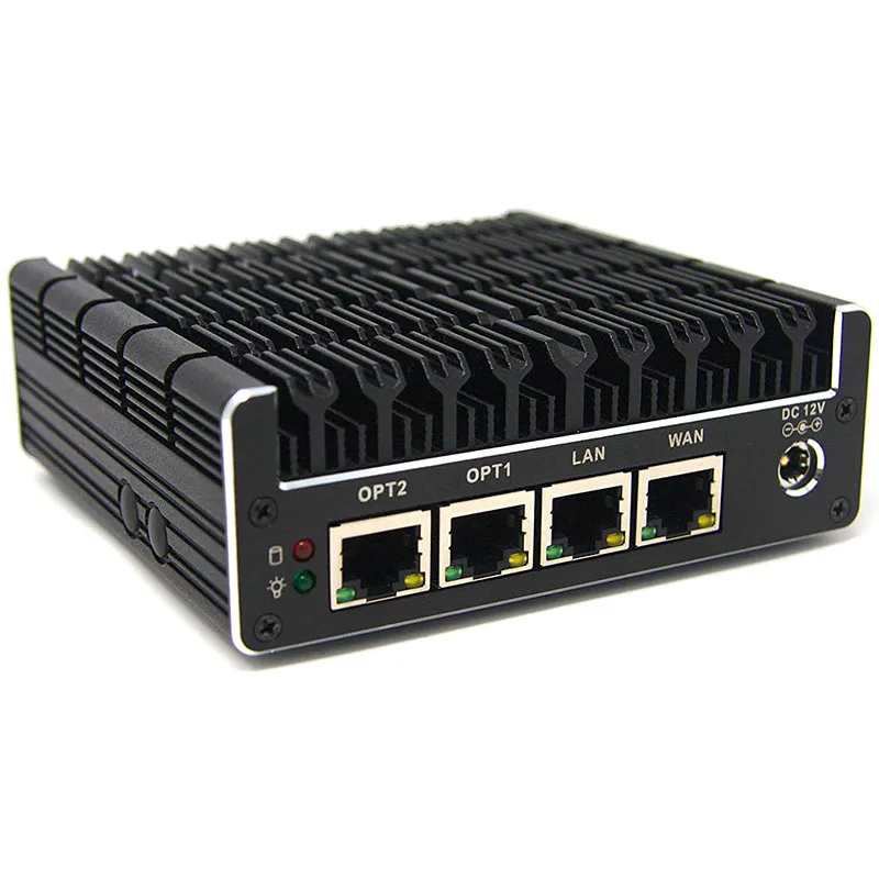 Partitore NUC Mini PC Intel Celeron J3160 J3060 4 x Intel i211AT Nic X86 Router morbido per computer Supporto server Linux Pfsense AES-NI