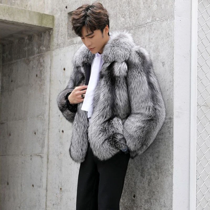 LUZHEN Winter Men's Faux Fur Coat Fashion Casual Thick Warm Outdoor Woolen Cardigan Original Design Trendy Male Clothing LZ5731