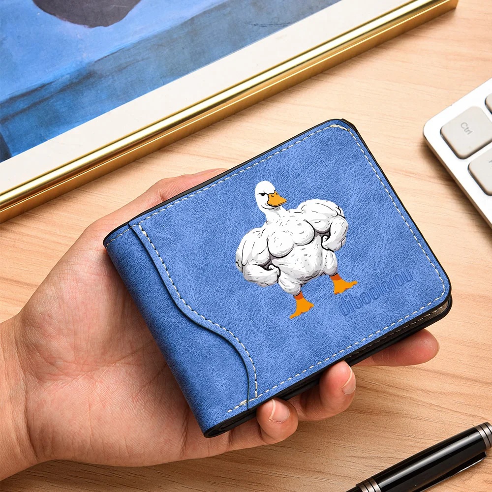 Men's Ultra-thin Multi-functional Casual Wallet for Storing Credit Cards, ID Cards, Stylish and Personalized Folding Wallet
