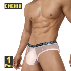 CMENIN Sexy Transparent Men Underwear Breathable Mesh Underpants Male Bikini Gays Men's Panties V-shaped Low Waist Man Briefs