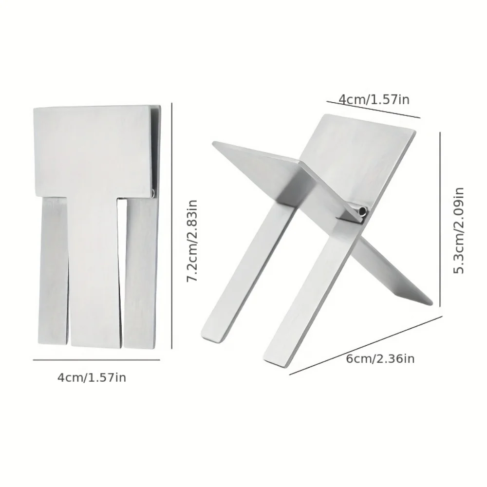 1 Stainless Steel Cigar Holder, Portable Foldable Cigar Ash Holder, Cigar Accessories