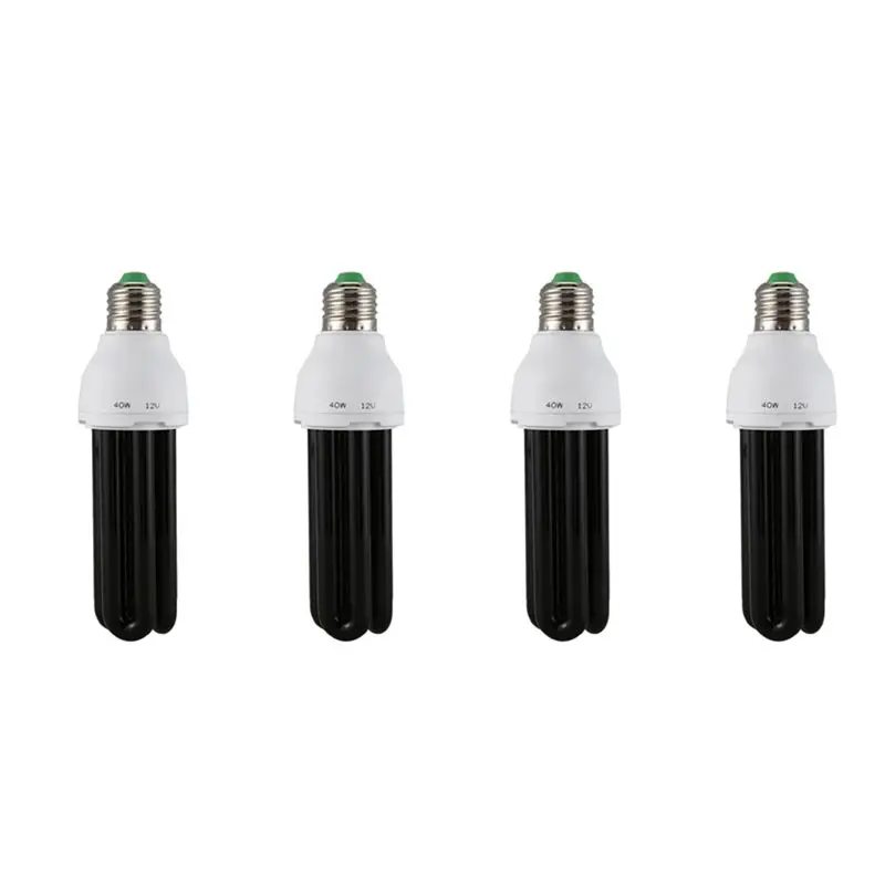 baaj-4x-e27-40w-uv-紫外線蛍光ブラックライト-cfl-電球ランプ-220v-形状-ストレート-ワット数-電圧-40w-dc-12v