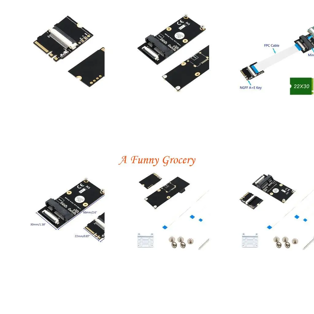 

652E M.2 NGFF to Mini PCIe Adapter for Laptop M.2 A/E/A+E Adapter Converter Board with Cable for PC Computer