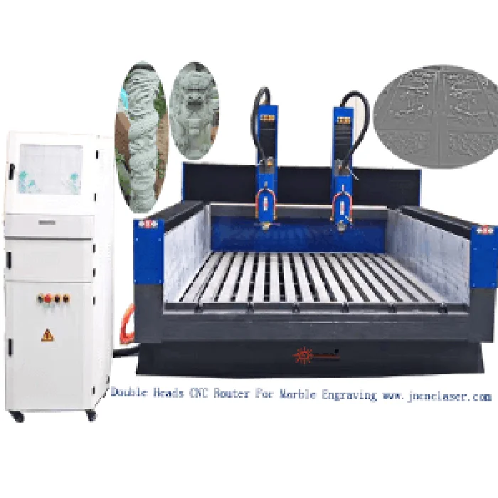 Marble/Granite Stone China's Versatile Mach3 NC Studio Controls Dual Head 3D CNC Wood/Carving Machine