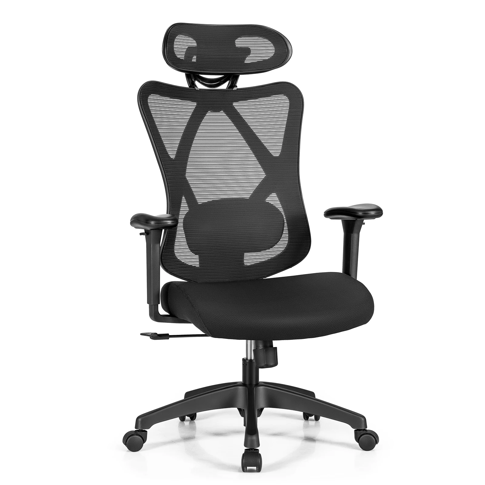 

Reclining Mesh Office Chair Swivel Chair w/ Adjustable Lumbar Support