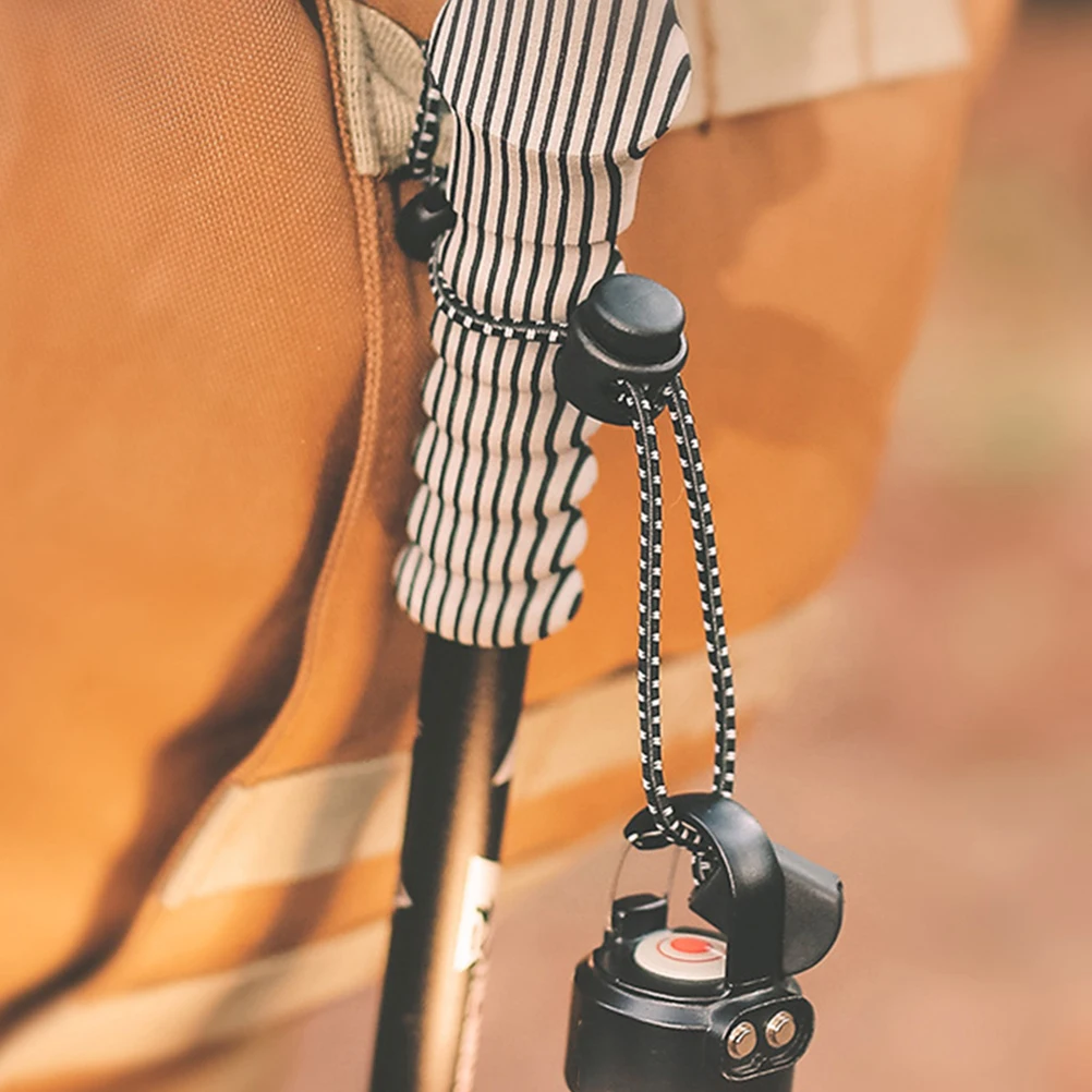

6pcs Mountaineering Bag Buckle Elastic Pole Lanyard Climbing Stick Holder Adjustable Trekking Gear Outdoor Camping Accessories