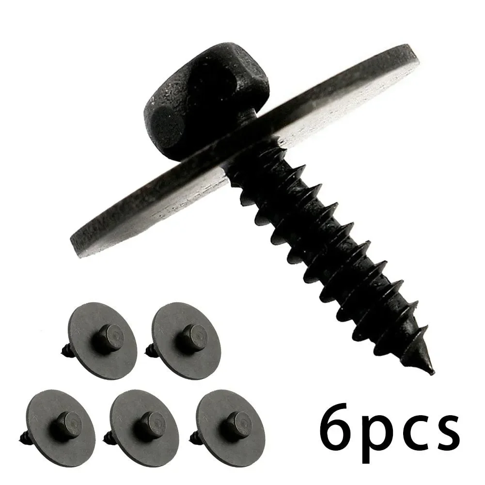 

6Pcs Sheet Metal Screws Undercar Shield Clip Nuts Engine Sheet Metal Under Cover Screw 0019906036 For Benz W203 W204 W207 NEW