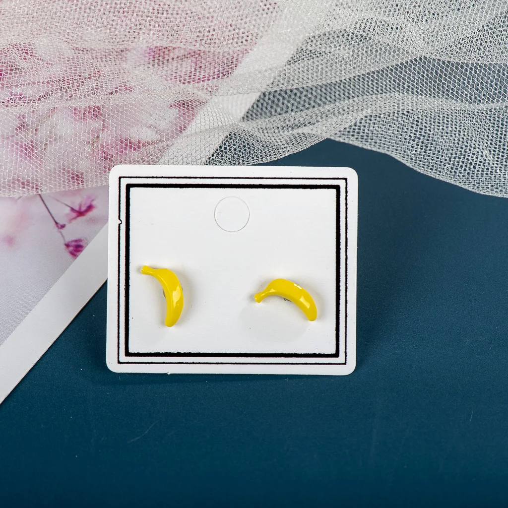 Small And Exquisite Multicolor Banana Ceramic Earrings Hand Painted  Gothique Accessories Bijuterias Jewellery Gift #XN382