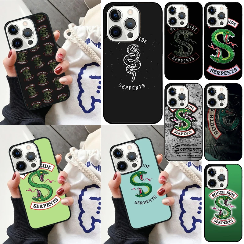 Riverdale South Side Serpents Cover For iPhone 16 13 14 15 Pro Max 12 Mini 11 15 Pro Max 6 7 8 Plus Max SE 2020 Phone Case