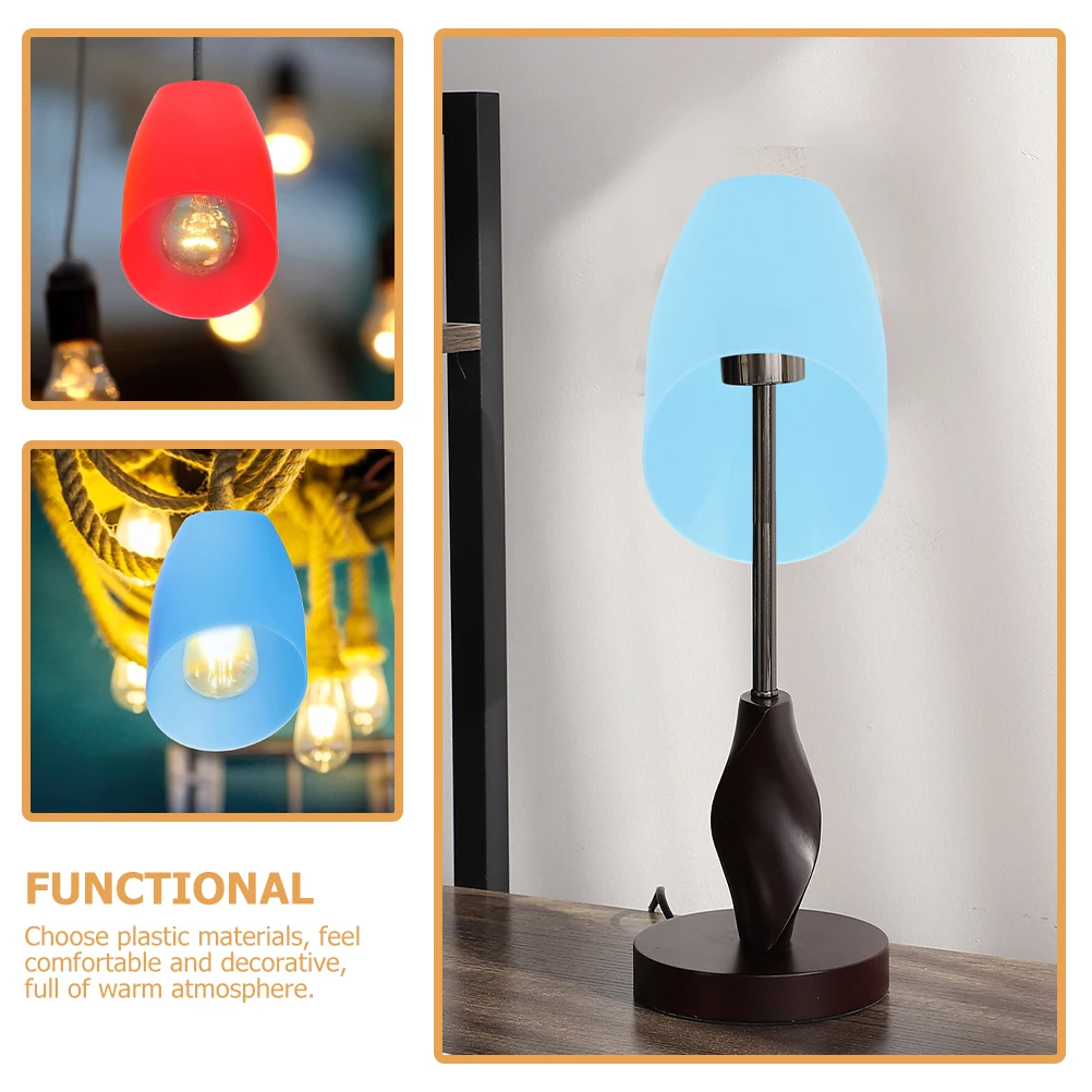 

6pcs Horsehoof Lampshade Plastic Replacement Lamp Cover Simple Design Table Lamp Shade For Home Decor Bedside Floor Light