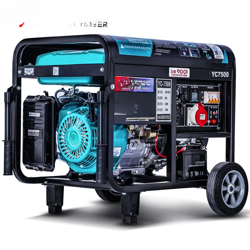 

NEW Gasoline generator 6.5KW single-phase open-frame model 220V steam small outdoor convenient emergency construction