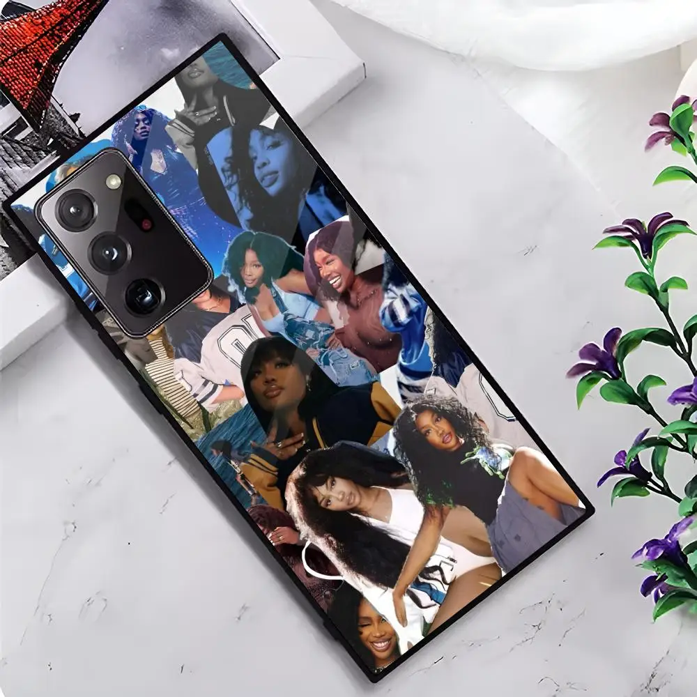 Sza Ctrl Alternate Album Singer MAISTO Mouse Pad Glass Phone Case For Samsung Galaxy S20 S21 S22 S23 S24 Note20 Ultra Plus Fe