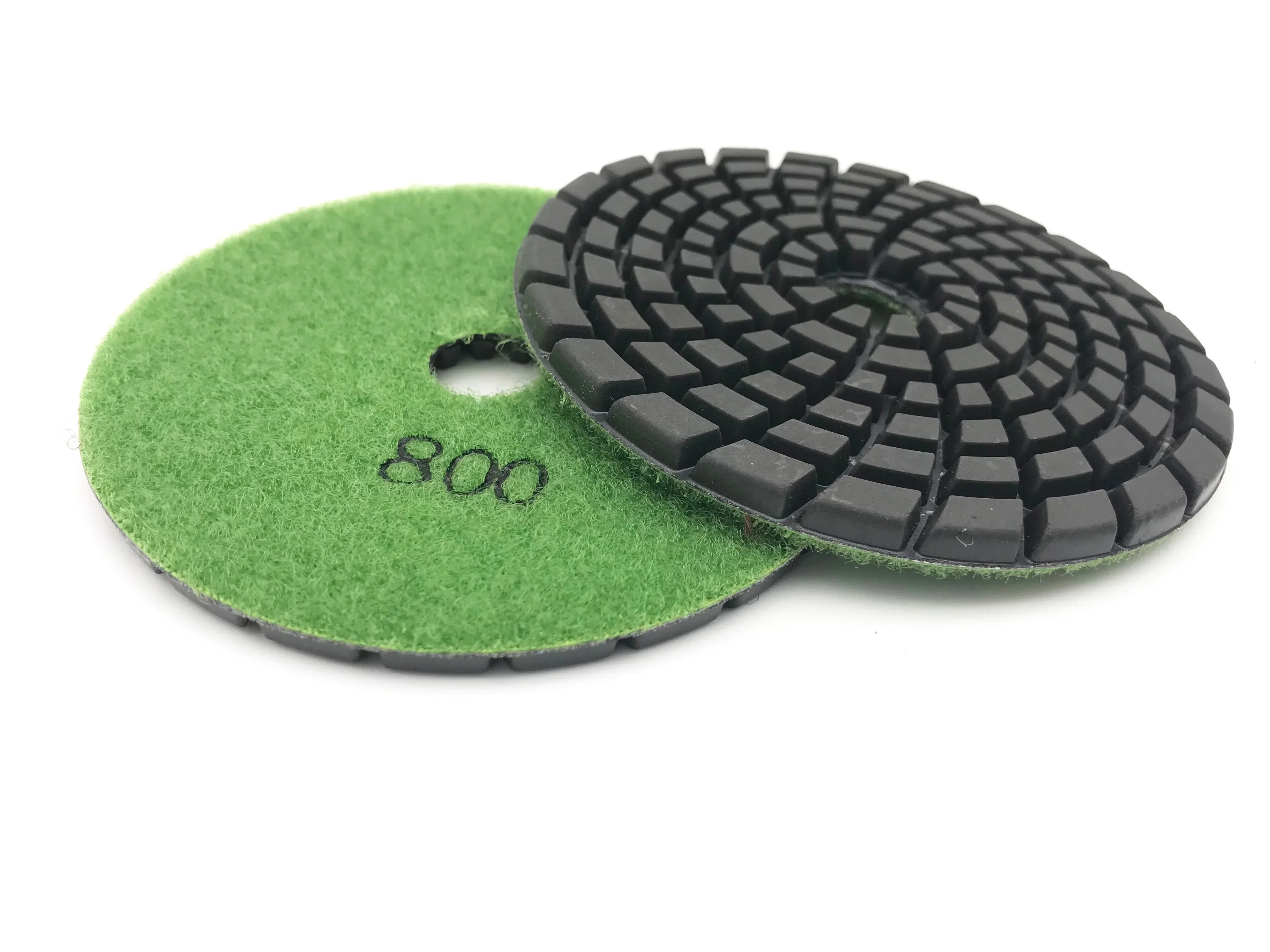7 Pieces/Lot 4" 4 Inch 100 mm Wet Diamond Polishing Pad for Concrete Granite Marble Cement Terrazo