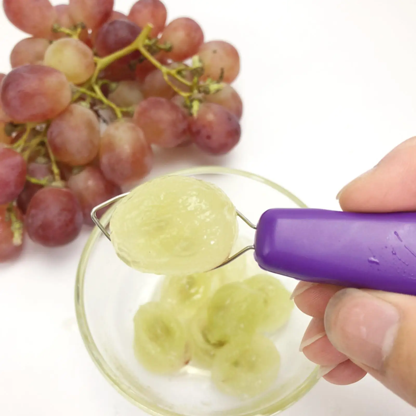 1PC Grape Tip Peeler Peeler Peeling Artifact To Seed Device Meat Collector Meat Picker Peeling Grape Skin Peeler Kitchen Gadget