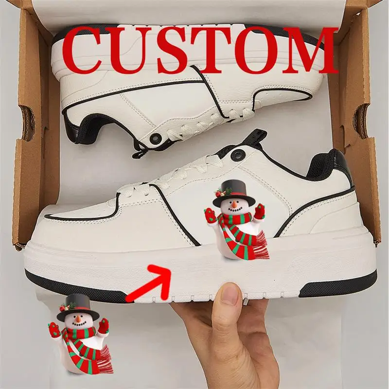 

Водонепроницаемая противоскользящая фестивальная повседневная обувь на тему, фьюжн рождественских элементов, модный выбор