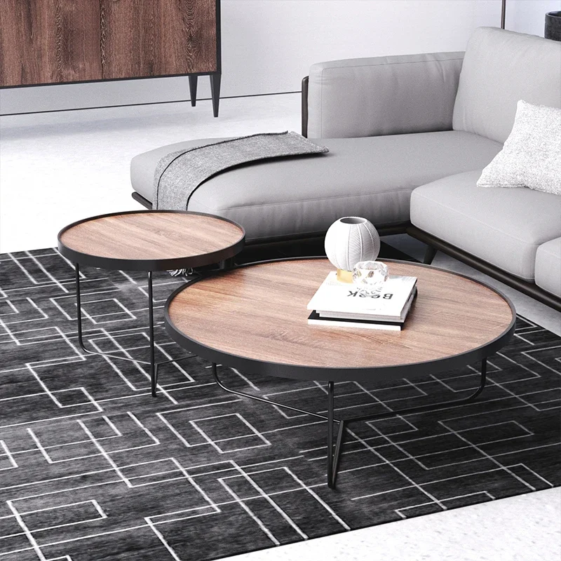 Modern Luxury Coffee Tables Nordic Aesthetic Minimalist Round Coffee Table Unique Glam Tavolino Da Salotto Living Room Furniture image 3