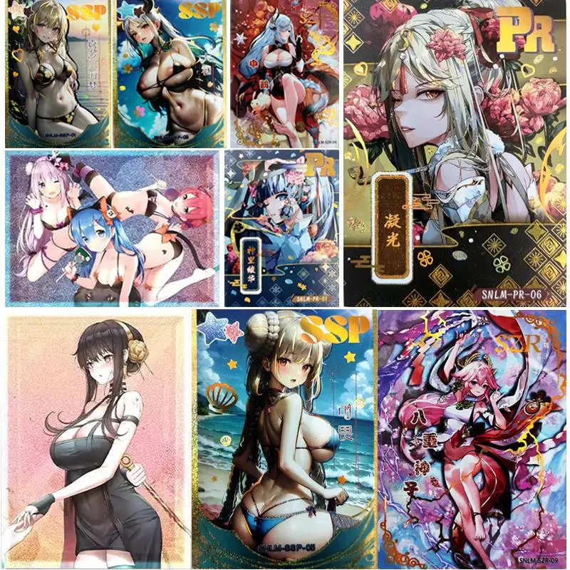 

Anime Godess Story SZR SSP PR series Sangonomiya Kokomi Kamisato Ayaka Kitagawa Marin Two-dimensional peripheral Board game card