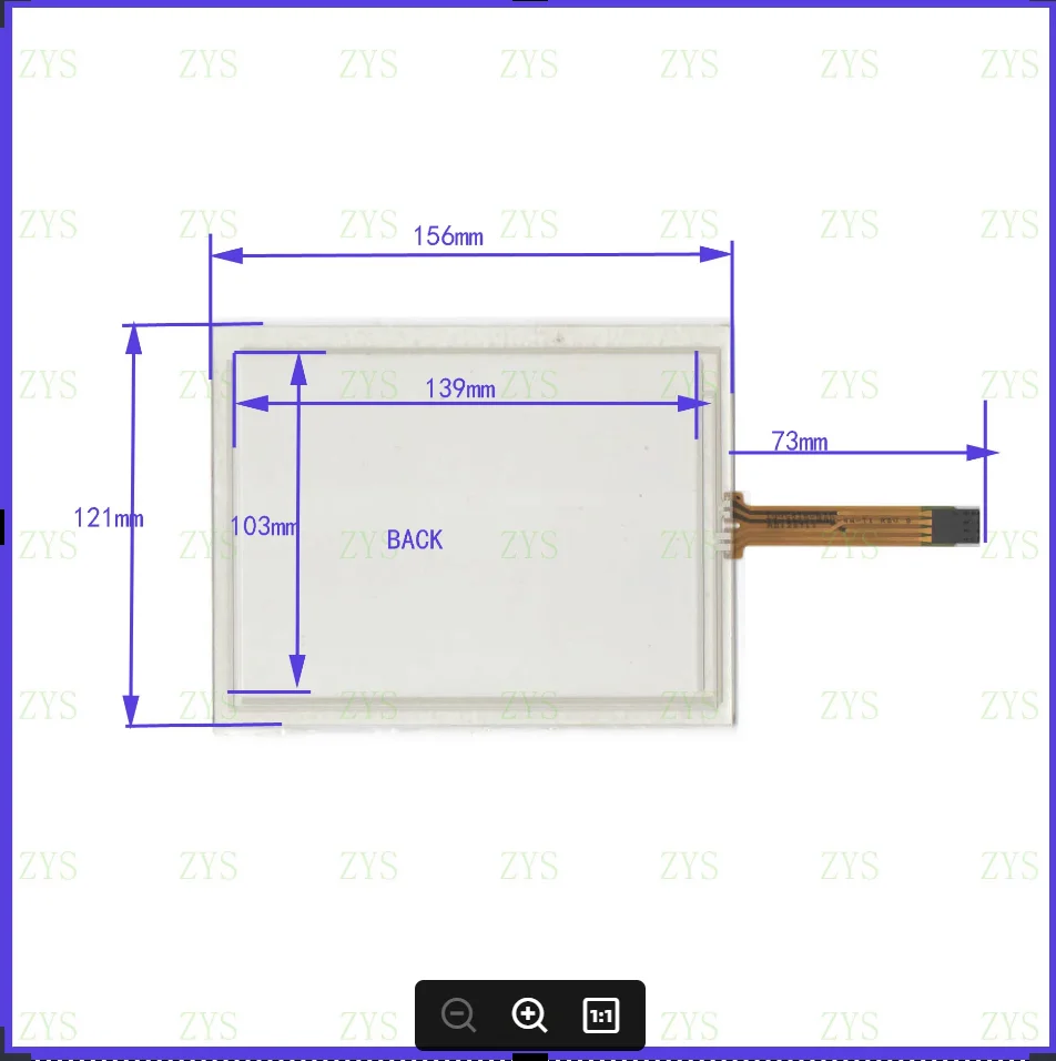 

ZhiYuSun KDT-4257 TOUCHBONIC TT-0657 156mm*121mm New 6.5Inch Touch Screen for 6.5 GPS GLASS 156*121 This is compatible KDT4257