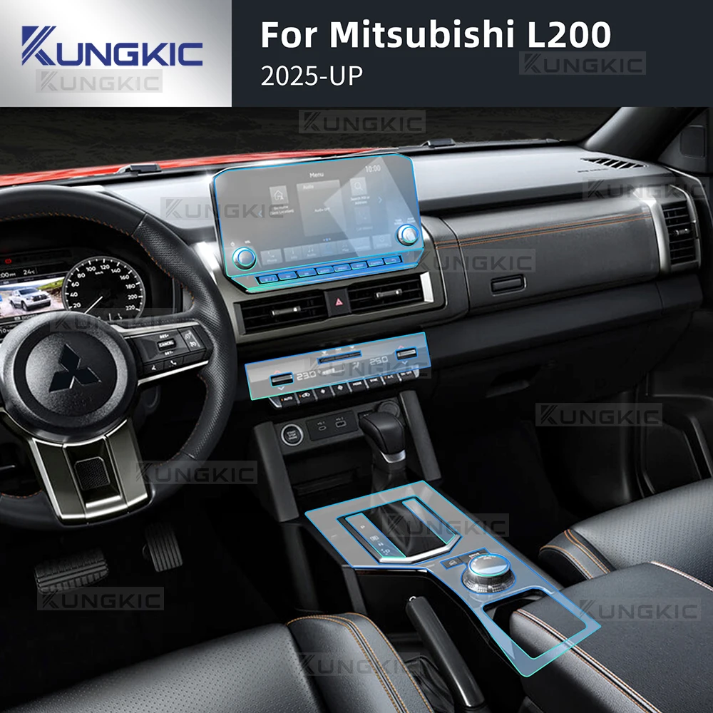 

Защитная пленка из ТПУ для салона Mitsubishi Triton L200 2025, устойчивая к царапинам, для экрана навигации, автомобильная пленка для приборной панели
