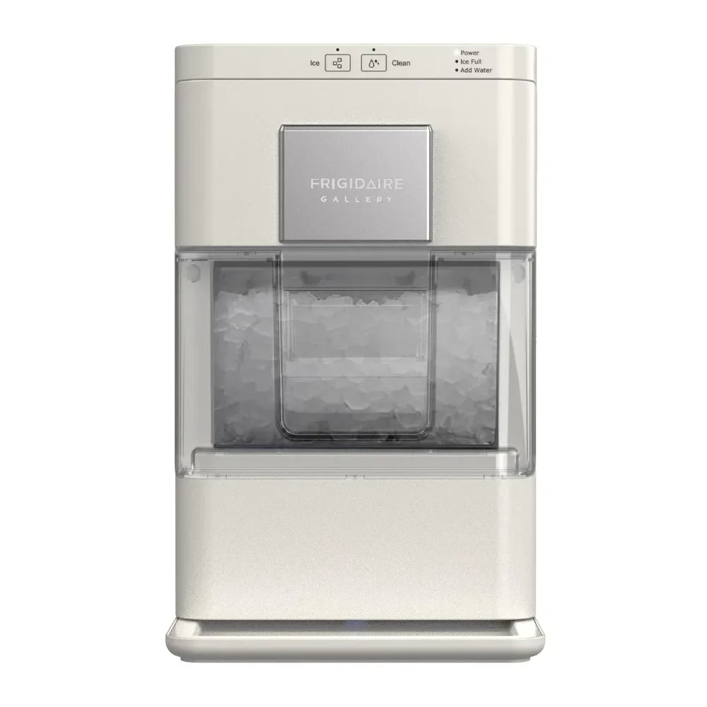 Nugget Ice Maker, Countertop Ice Machine with Transparent Window, Sonic Maker with 44 lbs. Capacity, Auto Self Cleaning Machine